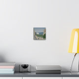 Silver Sea -- reproduction of an original small acrylic painting by Naama Zahavi-Ely