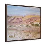 Arava landscape, framed reproduction of an original painting by Naama Zahavi-Ely