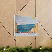 Acre, a reproduction of an original acrylic painting by Naama Zahavi-Ely -- Canvas Gallery Wraps