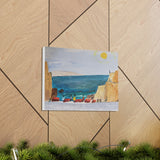 Acre, a reproduction of an original acrylic painting by Naama Zahavi-Ely -- Canvas Gallery Wraps