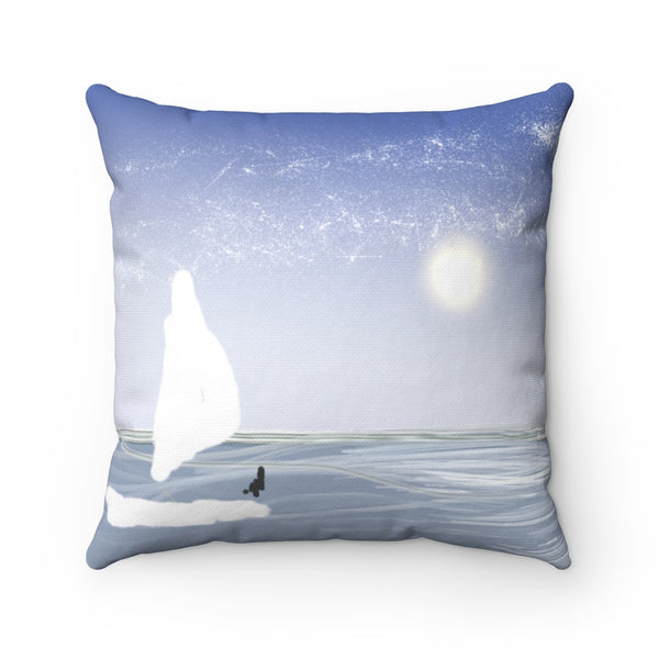 Beach series -- spun Polyester Square Pillow with original design by Naama Zahavi-Ely