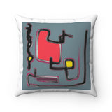 Spun Polyester Square Pillow with original design by Naama Zahavi-Ely