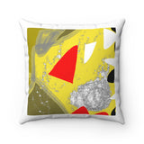 Spun Polyester Square Pillow with original design by Naama Zahavi-Ely