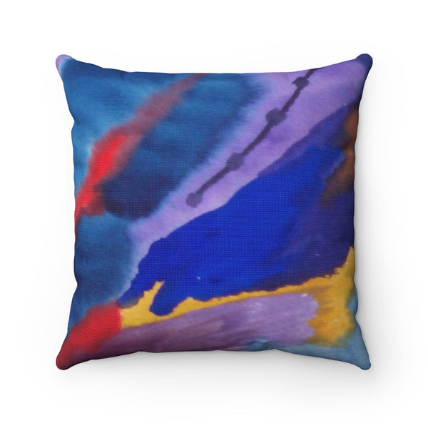 Spun Polyester Square Pillow with original design by Naama Zahavi-Ely