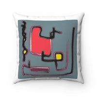 Spun Polyester Square Pillow with original design by Naama Zahavi-Ely