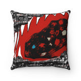 Spun Polyester Square Pillow with original design by Naama Zahavi-Ely