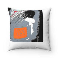 Spun Polyester Square Pillow with original design by Naama Zahavi-Ely