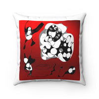 Spun Polyester Square Pillow with original design by Naama Zahavi-Ely