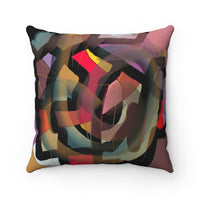 Spun Polyester Square Pillow with original design by Naama Zahavi-Ely