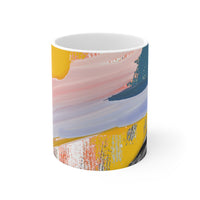 Ceramic Mug 11oz with original artwork by Naama Zahavi-Ely