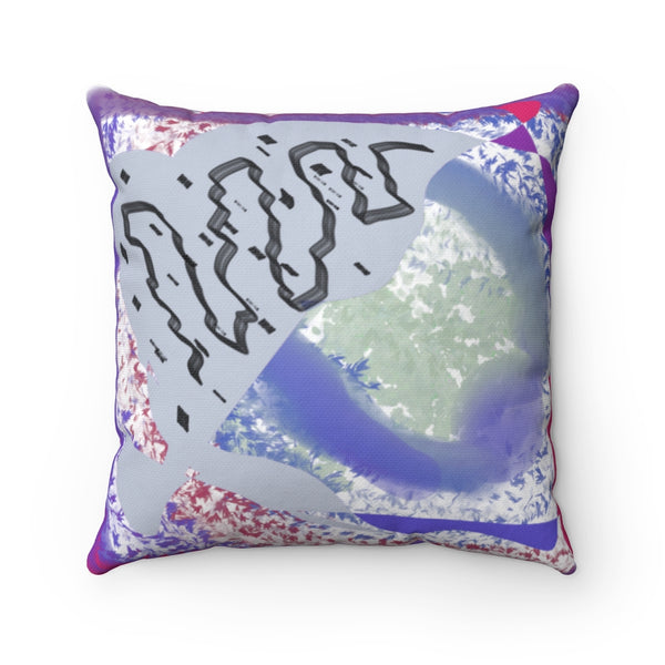 Spun Polyester Square Pillow with original design by Naama Zahavi-Ely