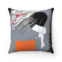 Spun Polyester Square Pillow with original design by Naama Zahavi-Ely