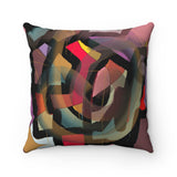 Spun Polyester Square Pillow with original design by Naama Zahavi-Ely