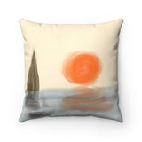 Beach series -- spun Polyester Square Pillow with original design by Naama Zahavi-Ely