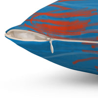 Beach series -- spun Polyester Square Pillow with original design by Naama Zahavi-Ely