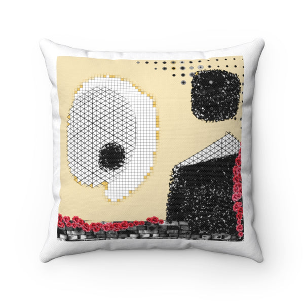 Spun Polyester Square Pillow with original design by Naama Zahavi-Ely