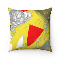 Spun Polyester Square Pillow with original design by Naama Zahavi-Ely