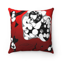 Spun Polyester Square Pillow with original design by Naama Zahavi-Ely