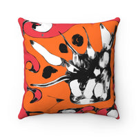 Spun Polyester Square Pillow with original design by Naama Zahavi-Ely