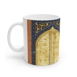 Magic Flute background 1, Opera in Williamsburg Virginia, White Ceramic Mug, 11oz and 15oz