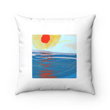 Beach series 1 -- spun Polyester Square Pillow with original design by Naama Zahavi-Ely