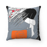 Spun Polyester Square Pillow with original design by Naama Zahavi-Ely