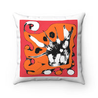 Spun Polyester Square Pillow with original design by Naama Zahavi-Ely