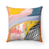 Spun Polyester Square Pillow with original design by Naama Zahavi-Ely