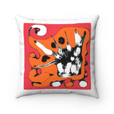 Spun Polyester Square Pillow with original design by Naama Zahavi-Ely