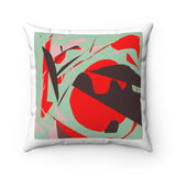 Spun Polyester Square Pillow with original design by Naama Zahavi-Ely