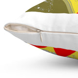 Spun Polyester Square Pillow with original design by Naama Zahavi-Ely