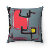 Spun Polyester Square Pillow with original design by Naama Zahavi-Ely