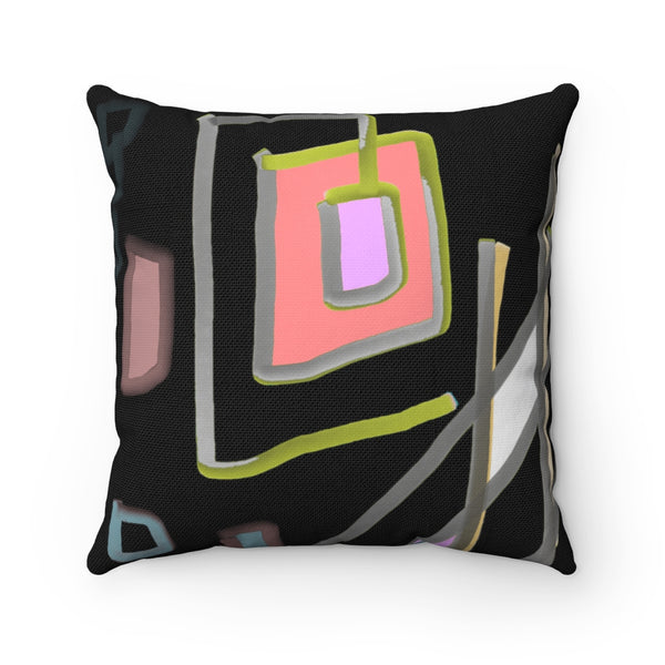 Spun Polyester Square Pillow with original design by Naama Zahavi-Ely