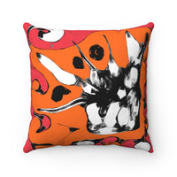 Spun Polyester Square Pillow with original design by Naama Zahavi-Ely